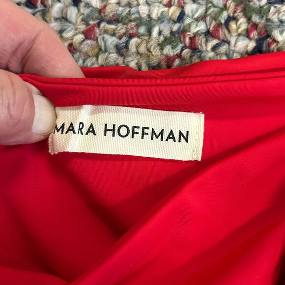 Mara Hoffman Jay NWT Red High Waist Tie-Front Bikini Bottoms Size 2X - Picture 5 of 12